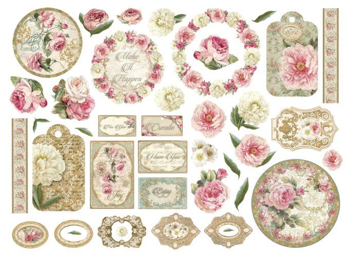 Die-cuts, collection : Precious - Stamperia