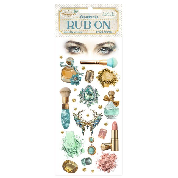 Planche de rub-on : Masquerade