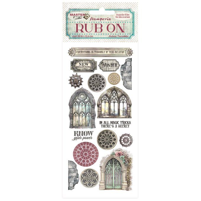 Planche de rub-on : Master of magic