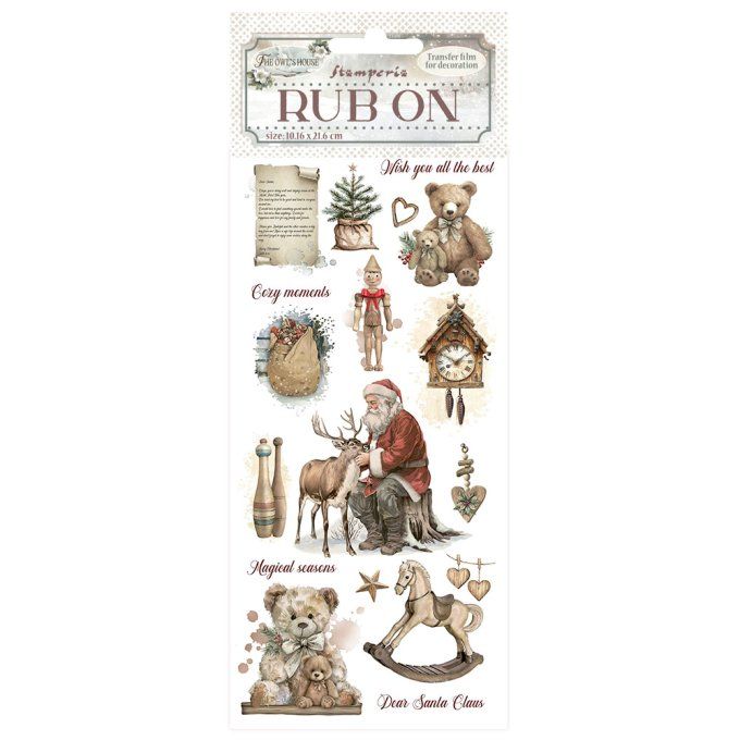 Stamperia, Planche de rub-on : The Owl's house