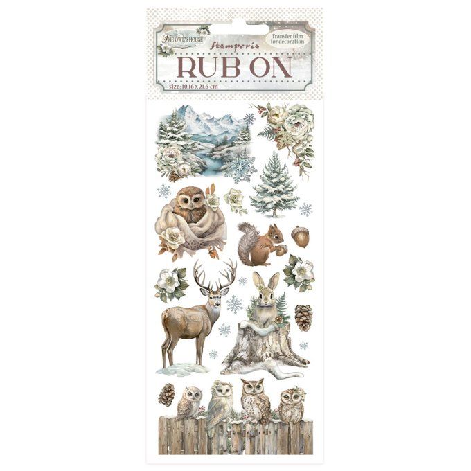 Stamperia, Planche de rub-on : The Owl's house