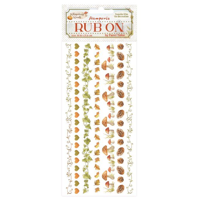 Stamperia, Planche de rub-on : Whispering woods