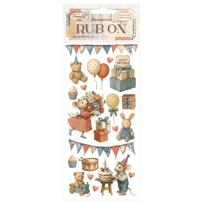 Stamperia, Planche de rub-on : Family 