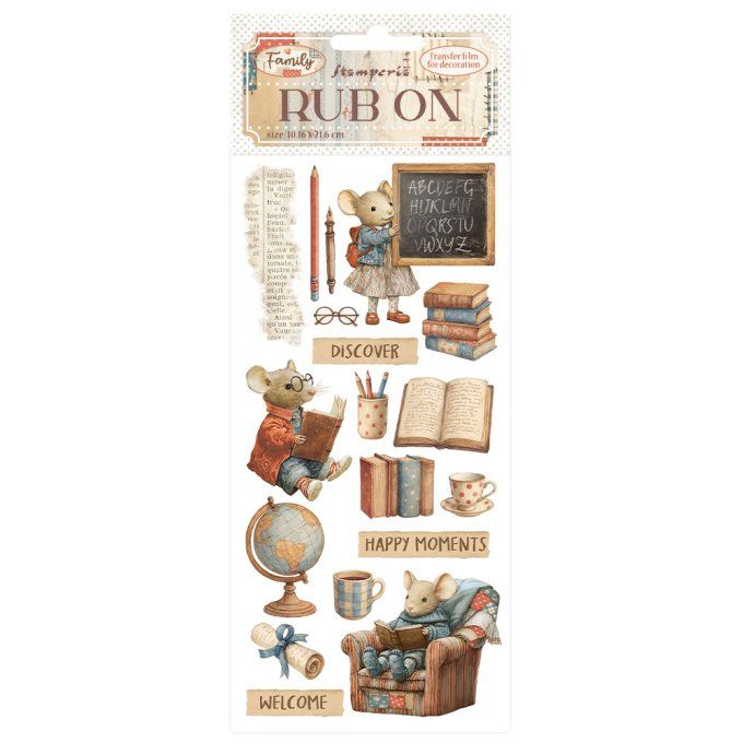 Stamperia, Planche de rub-on : Family 