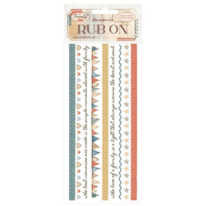 Stamperia, Planche de rub-on : Family