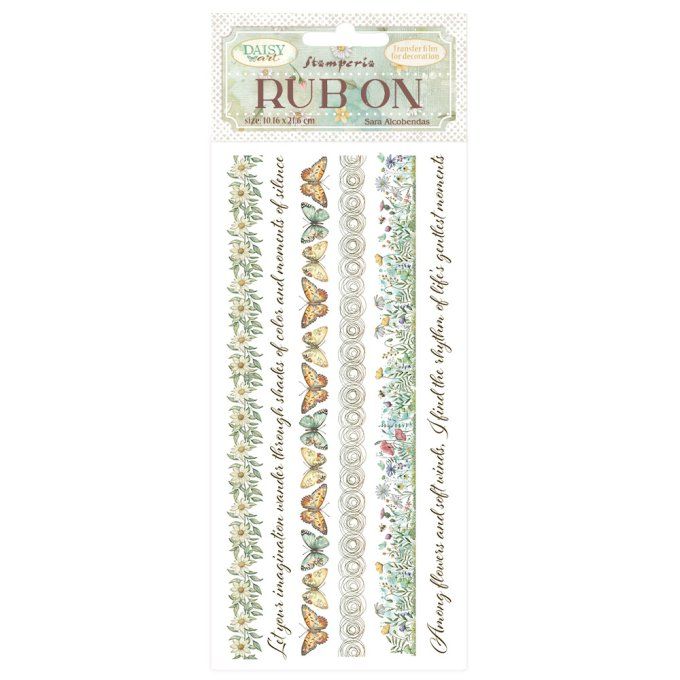 Stamperia, Planche de rub-on : Daisy Art