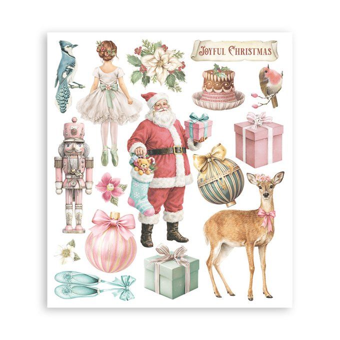 Stamperia, 6 Planches de rub-on format 20.5x23cm : Winter magic