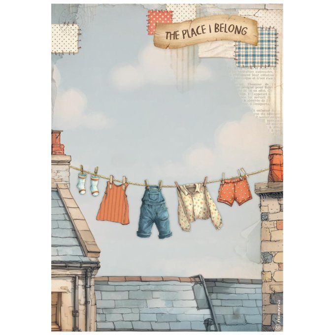 Feuille de riz, Stampéria, Format A4 - Family