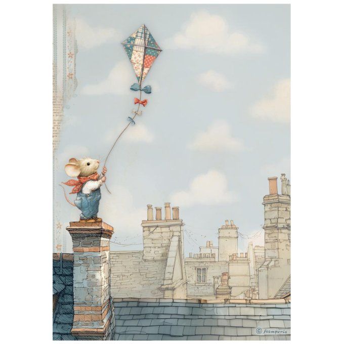 6 Feuilles de riz, Stampéria, Format A4 - Family