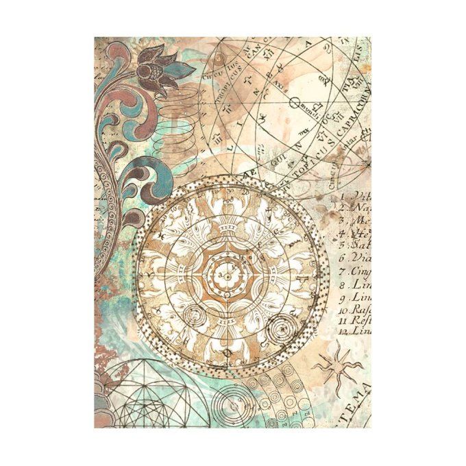 8 Feuilles de riz, Stampéria, Format A6 (10.5x14.8cm) - Fortune