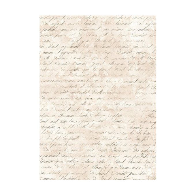 8 Feuilles de riz, Stampéria, Format A6 (10.5x14.8cm) - Shabby rose