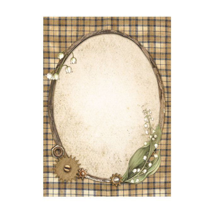 8 Feuilles de riz, Stampéria, Format A6 (10.5x14.8cm) - Hidden Grove