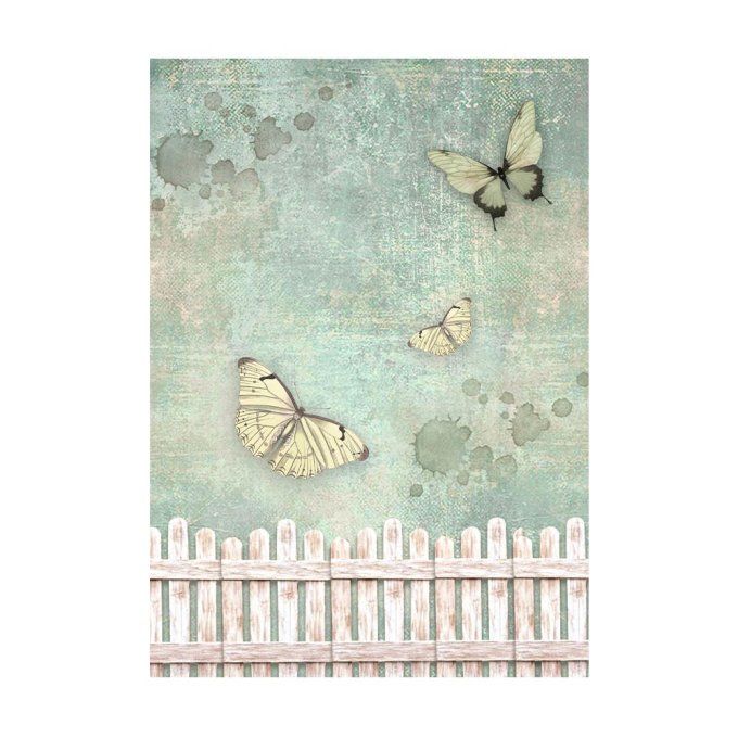 8 Feuilles de riz, Stampéria, Format A6 (10.5x14.8cm) - House of roses