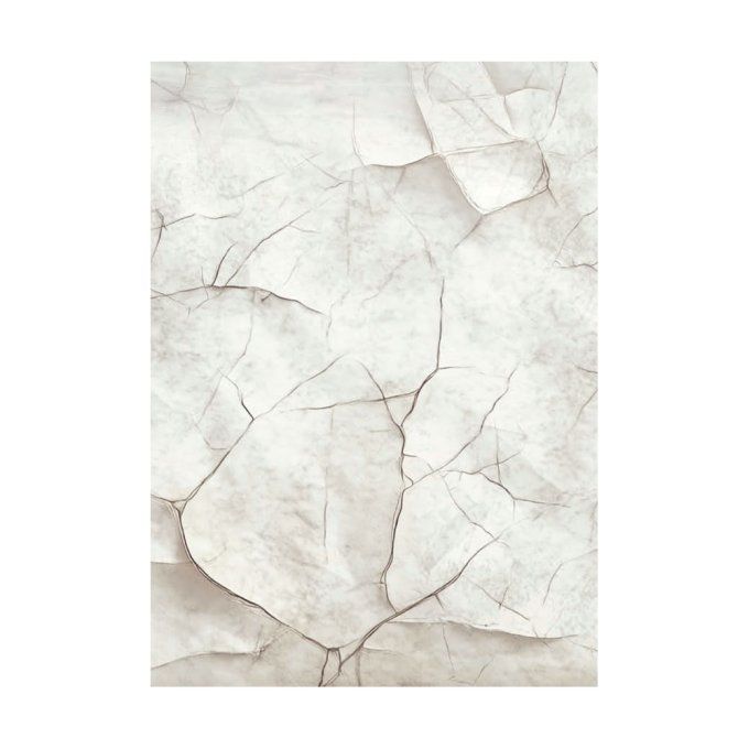 8 Feuilles de riz, Stampéria, Format A6 (10.5x14.8cm) - Silent sea