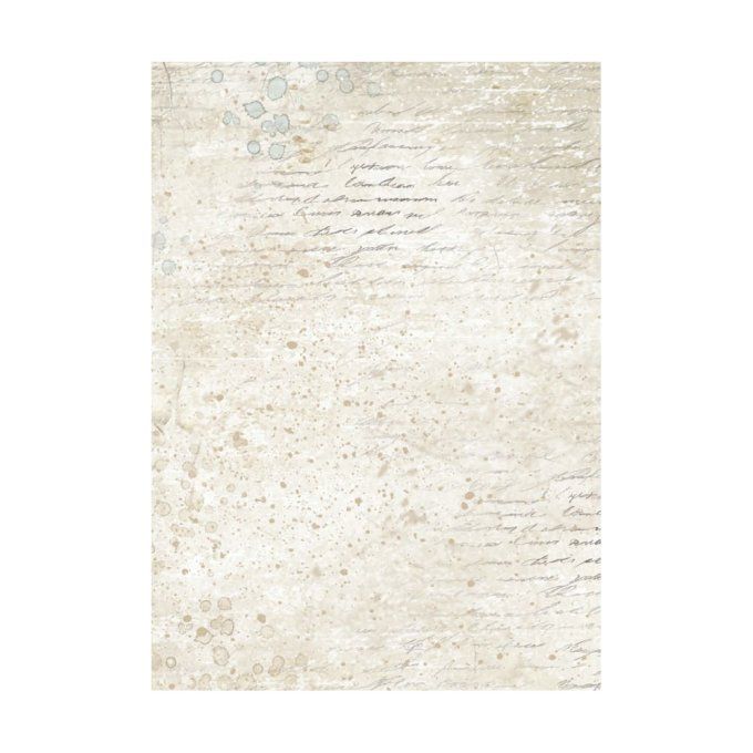 8 Feuilles de riz, Stampéria, Format A6 (10.5x14.8cm) - Silent sea