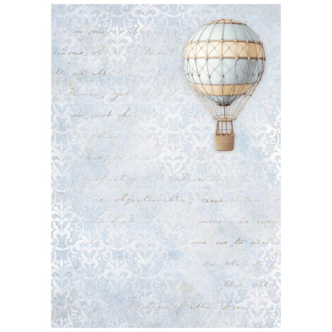 8 Feuilles de riz, Stampéria, Format A6 (10.5x14.8cm) - Timeless