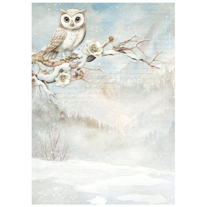 8 Feuilles de riz, Stampéria, Format A6 (10.5x14.8cm) - The Owl's house