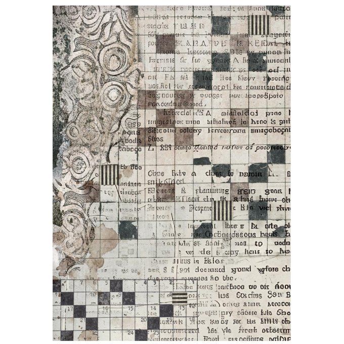 8 Feuilles de riz, Stampéria, Format A6 (10.5x14.8cm) - Fonds, Collection Furry friends