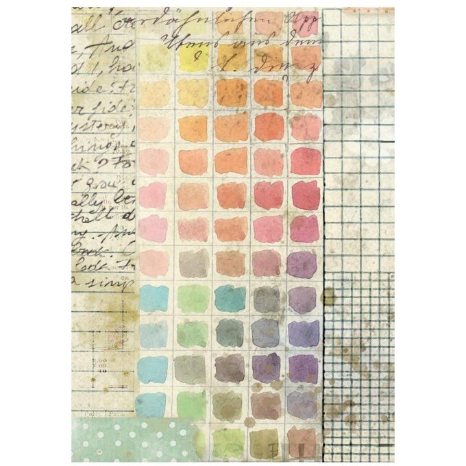 8 Feuilles de riz, Stampéria, Format A6 (10.5x14.8cm) - Daisy Art - Fonds