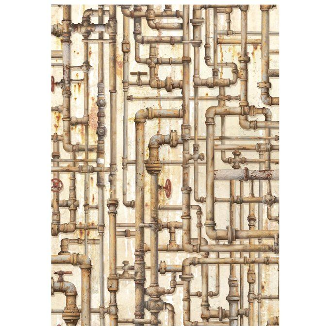 8 Feuilles de riz, Stampéria, Format A6 (10.5x14.8cm) - A new beginning, background