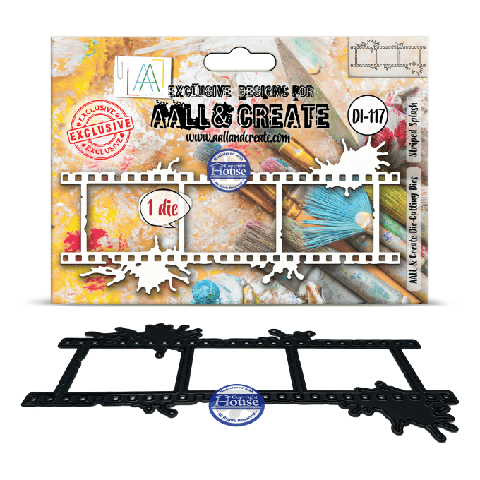1 matrice de découpe, AALL - Striped spash
