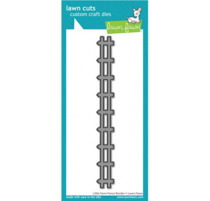 Lawn fawn, barrière, little farm fence border