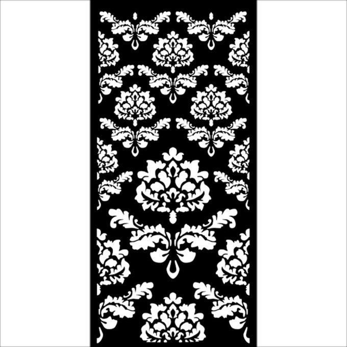 Pochoir, semi rigide, Wallpaper, Stamperia - 12x25cm