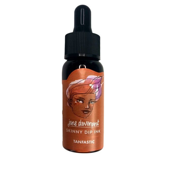 Jane Davenport, flacon, encre/aquarelle - 30ml - couleur Tanfastic