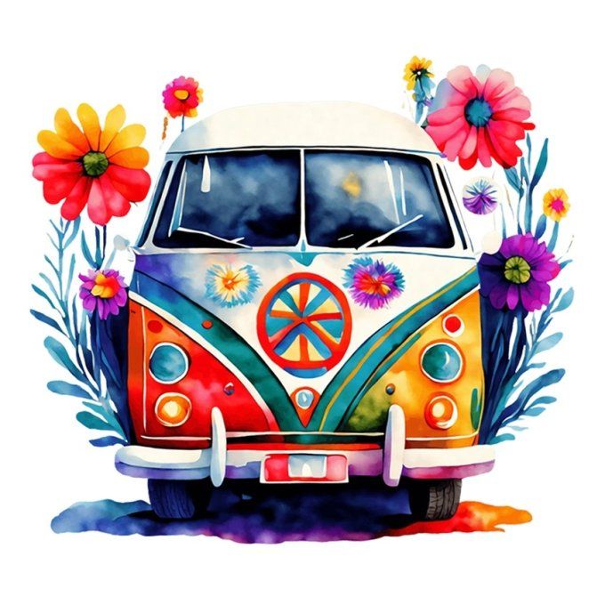 Feuille de transfert pour textile - Combi - Dimensions approximatives : 22x24cm