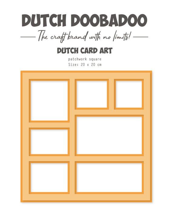 Dutch doobadoo - gabarit - Dimension 20x20cm