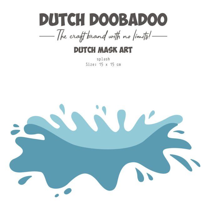 Mask/Stencil- Dutch Doobadoo- Splash- dimension : 14.5x14.5cm environ