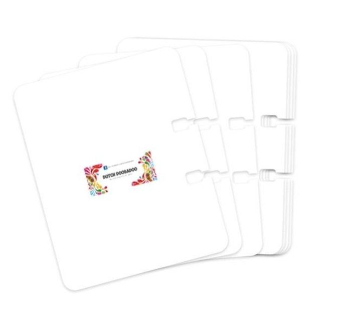 Dutch Doobadoo - 25 memory dex blancs - dimension : 10x8cm environ