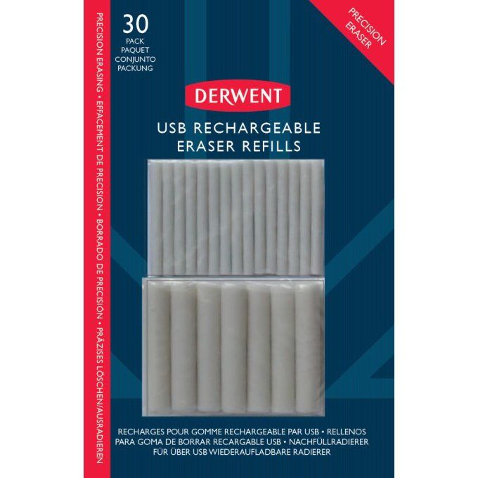 20 recharges pour gomme Derwent - pour gomme usb batterie