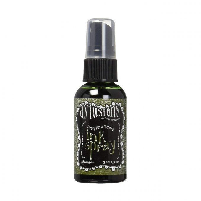 Spray Dylusions -  Chopped pesto