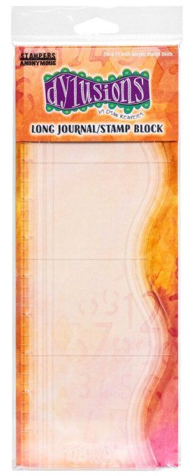 Bloc acrylique, Dylusions, Long journal stamp block