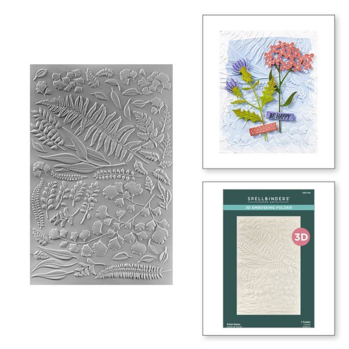 3d, Classeur d'embossage, Spellbinders, Field notes - dimension : 13.97 x 21.60cm environ 