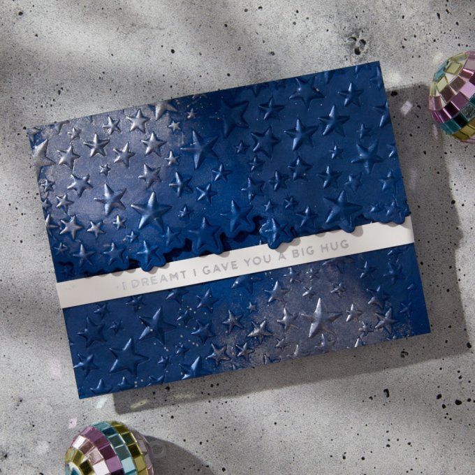 Classeur d'embossage + 1 die de bordure - Spellbinders, Starry night