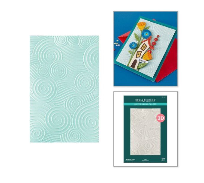Classeur d'embossage, Spellbinders - Whimsical Village Skies