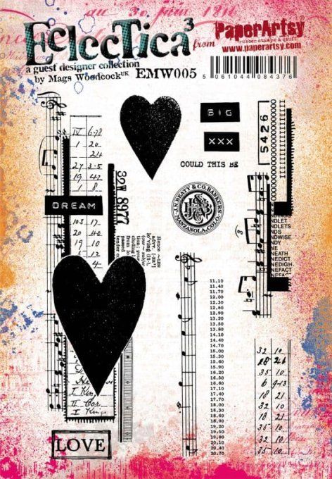 11 tampons caoutchouc, PaperArtsy
