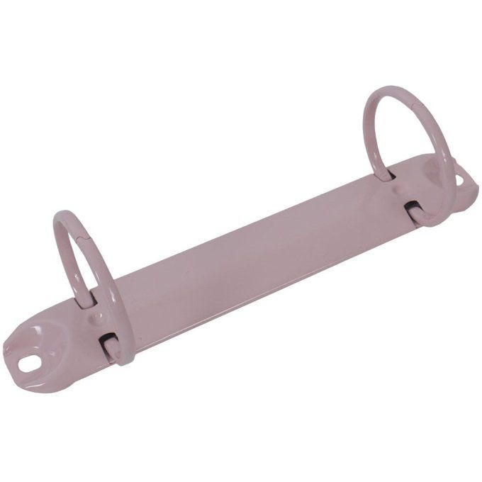 Mécanisme pour classeur, à l'unité, 2 anneaux - diamètre 32mm - Couleur : rose