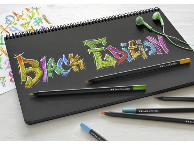 36 Crayons de couleur Black Edition, Faber Castell