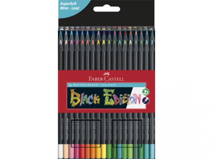 36 Crayons de couleur Black Edition, Faber Castell