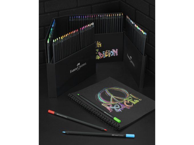 100 Crayons de couleur Black Edition, Faber Castell 