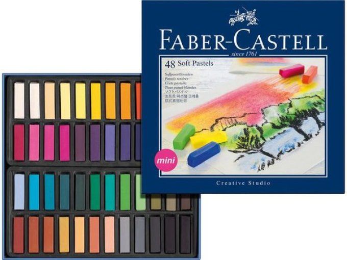 Boite de 48 mini soft pastels - Faber-Castell (pastels tendres)