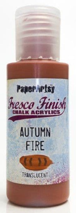 PaperArtsy - Fresco Finish, couleur : Autumn fire, translucent - 50ml 