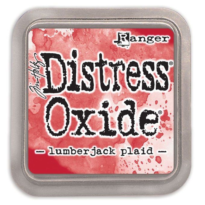 Distress oxide, Lumberjack plaid
