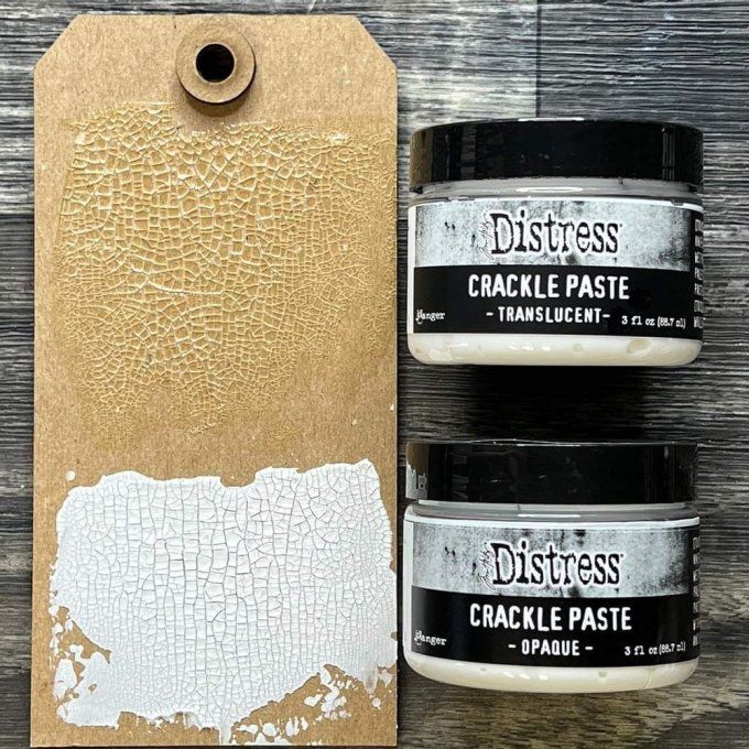 Pâte de texture crackle paste, transparente - Ranger - 88ml 