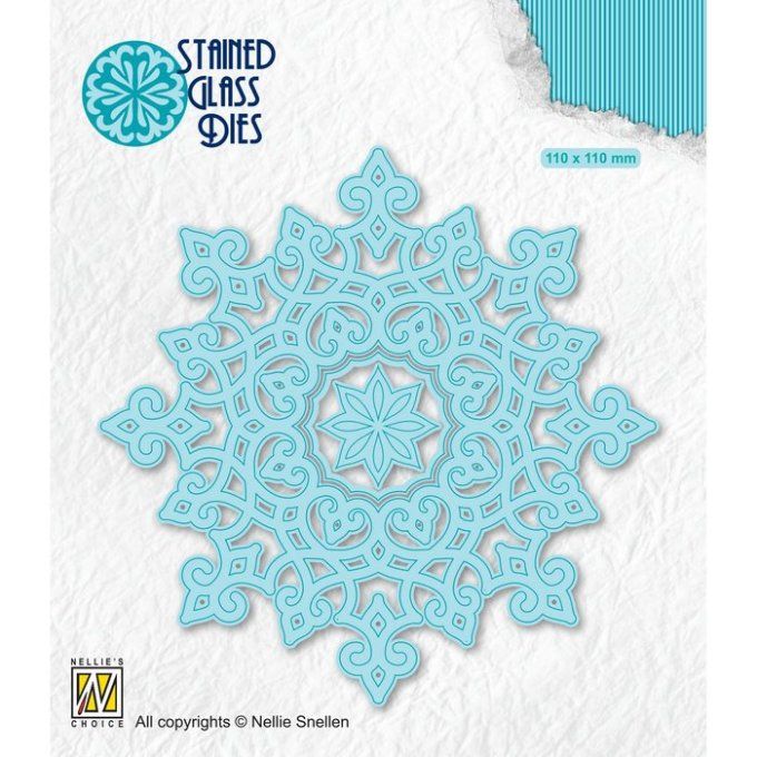 Die, Nellie's choice, mandala, dimension : 11x11cm