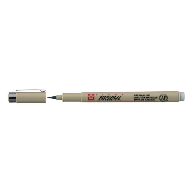 Sakura, Pigma brush light cool gray