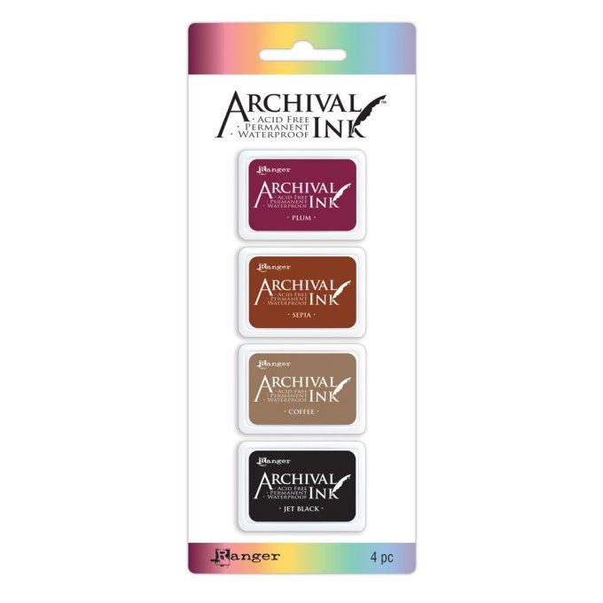 Archival Ink, Tim Holtz, Kit 2, (4 couleurs) 